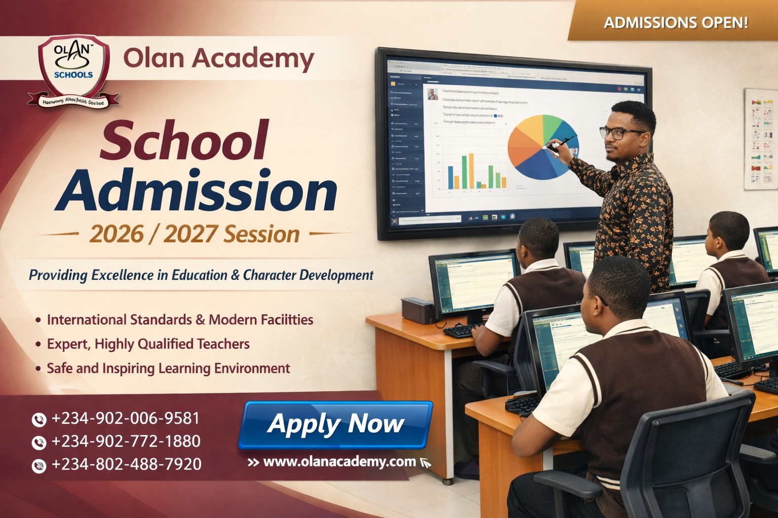 Olan Academy Admissions